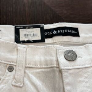 Rock & Republic Cream Denim Pants new with tag